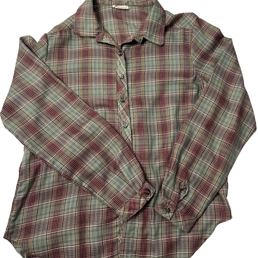 Levi Strauss & Co Vintage 70/80s Plaid Button Down Long Sleeve Womens Medium